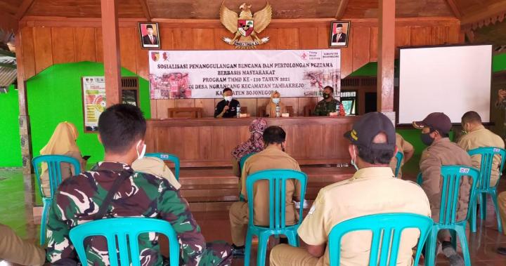  Inilah Sosialisasi Penanggulangan Bencana Berbasis Masyarakat Dilokasi TMMD 110 Bojonegoro